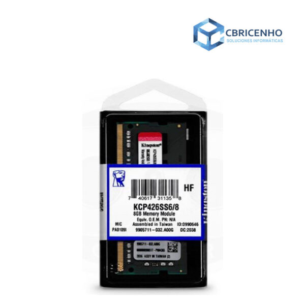 Memoria RAM DDR4 8GB 2666 Mhz Laptop